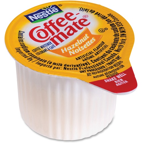 Coffee mate Liquid Creamer - Hazelnut Flavor - 11 mL - 180/Carton - 1 Serving