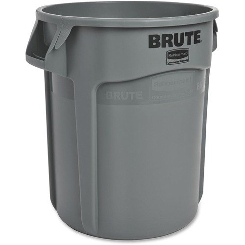 Rubbermaid Commercial BRUTE Container without Lid - 75.71 L Capacity - Round - UV Resistant x 19.4" Diameter - Gray 