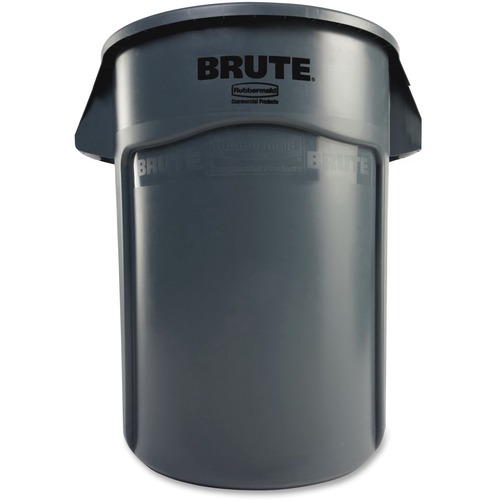 Rubbermaid 2643-60 BRUTE 44-Gallon Utility Container - 166.56 L Capacity - Handle, Fade Resistant, Warp Resistant, Crack Resistant, Crush Resistant, Reinforced, Tear Resistant, Damage Resistant, Durable, Stackable - 31.5" Height x 24" Diameter - Gray - 1 