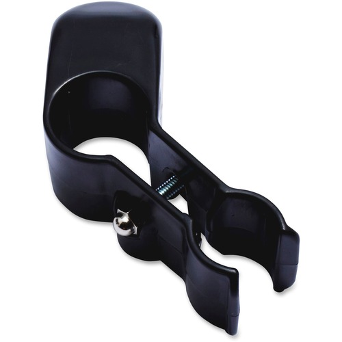 Rubbermaid Commercial 2535 Lobby Pro Upright Dust Pan Hanger Bracket - 4" Length x 1.2" Width x 1.2" Height - Polypropylene - Black - Cleaning Equipment Parts & Accessories - RUBFG253500BL