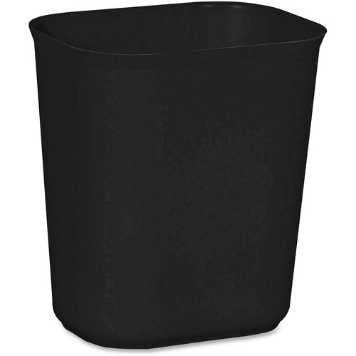 Rubbermaid Wastebasket - Fire Resistant - Black - 1 Each = RUBFG254100BL
