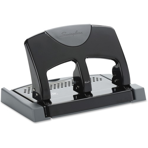 Swingline 3 Hole Punch Desktop Puncher for Binder 20 Sheet Punch Capacity  SmartTouch Black/Silver (74133) 3 Hole Punch 20 Sheet