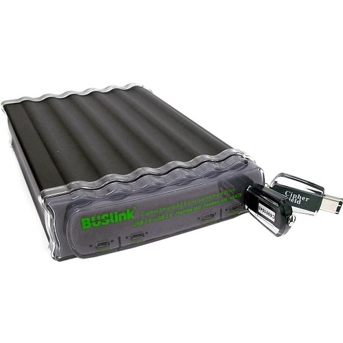 Buslink CipherShield P5-8000EN 8 TB Desktop Hard Drive - External - SATA - Server, Desktop PC, MAC Device Supported - USB 3.0, USB 2.0, eSATA, FireWire/i.LINK 400, FireWire/i.LINK 800 - 256-bit Encryption Standard
