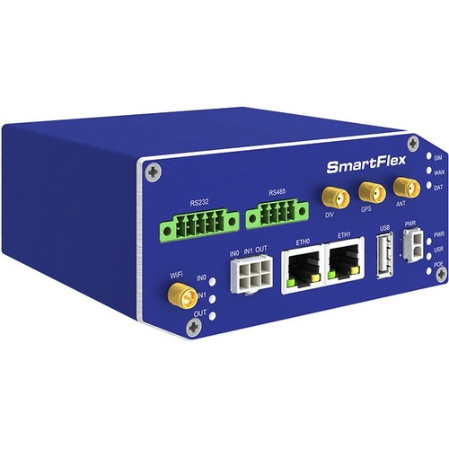 B+B SmartWorx SmartFlex SR305 Cellular Modem/Wireless Router - 4G - LTE - 2 x Network Port - USB - Fast Ethernet - VPN Supported - Rail-mountable, Desktop