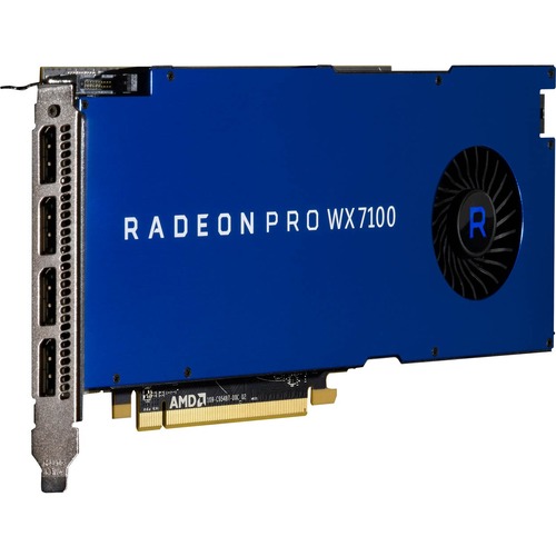 AMD Radeon Pro WX 7100 Graphic Card - 8 GB GDDR5 - Full-height - 1.19 GHz Core - 1.24 GHz Boost Clock - 256 bit Bus Width - PCI Express 3.0 x16 - DisplayPort