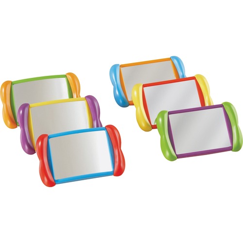 Learning Resources All About Me 2-in-1 Mirrors - Theme/Subject: Learning, Fun - Skill Learning: Visual, Social Skills, Language, Self Awareness, Emotion - 2 Year & Up - Creative Learning - LRN3371