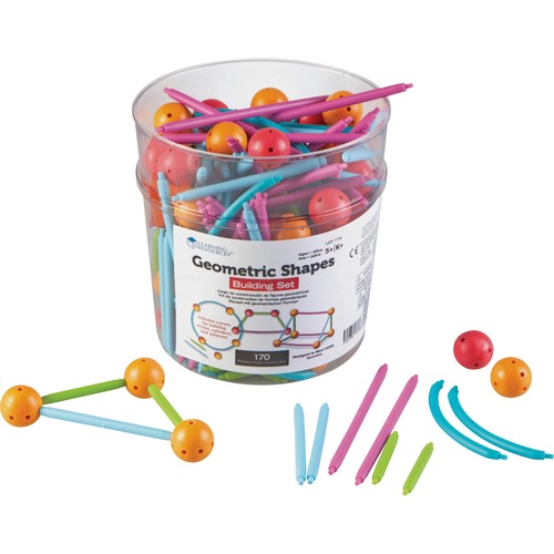 Learning Resources Geometric Shapes Building Set - Theme/Subject: Learning - Skill Learning: Shape, Geometry - 5+ - 1 / Set