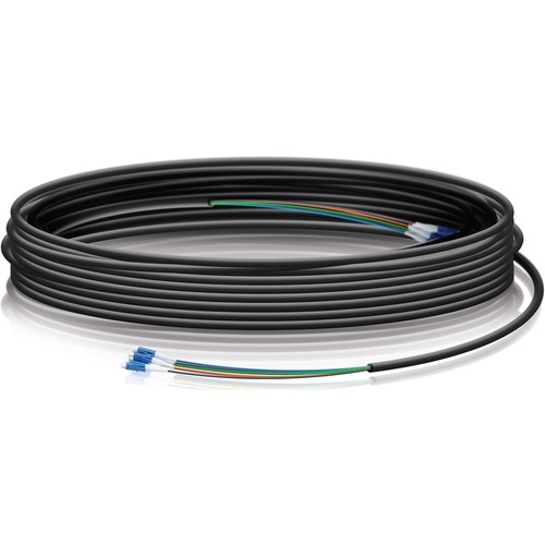 Ubiquiti Fiber Optic Patch Network Cable - 100 ft Fiber Optic Network Cable for Network Device, Switch, Router - First End: LC Network - Male - Second End: LC Network - Male - Patch Cable - Black