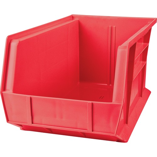 KLETON Storage Bin - 7" Height x 8.3" Width x 14.8" Depth - Stackable - Red - Plastic