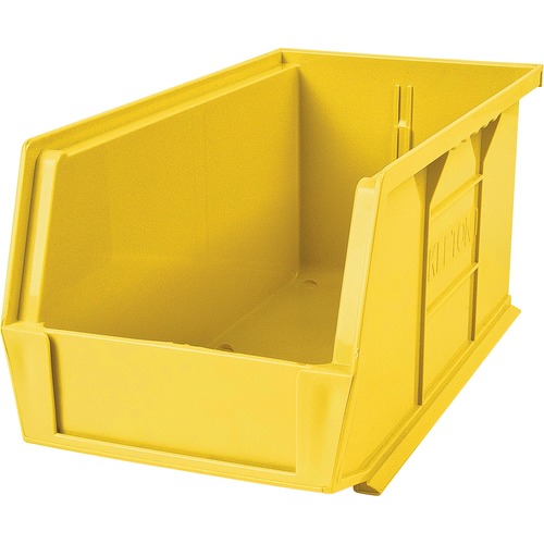 KLETON Storage Bin - 5" Height x 5.5" Width x 10.9" Depth - Stackable - Yellow - Plastic