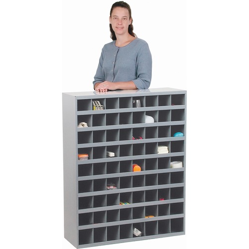 Durham Manufacturing Storage Cabinet - 12" - Welded - Gray - Powder Coated - Steel - Storage Cabinets - DHM36395
