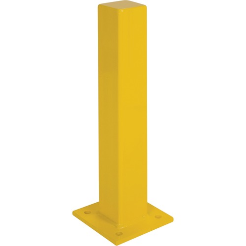 KLETON KH857 Bollard - 4" (101.60 mm) Width x 36" (914.40 mm) Height x 4" (101.60 mm) Length - Safety Yellow - Steel - Safety/Caution Signs - ZENKH857