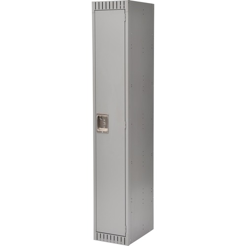 KLETON Locker - 1 Tier(s) - Padlock Lock - Overall Size 72" x 12" x 18" - Gray - Stainless Steel, Steel - Lockers - KLTFL362