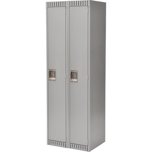 KLETON Locker - 1 Tier(s) - Padlock Lock - Overall Size 72" x 18" - Gray - Stainless Steel, Steel - Lockers - KLTFL363