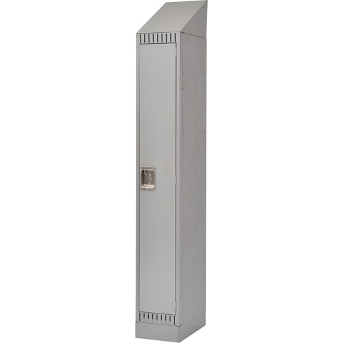 KLETON Locker - 1 Tier(s) - Padlock Lock - Overall Size 72" x 12" x 18" - Gray - Stainless Steel, Steel - Lockers - KLTFL404