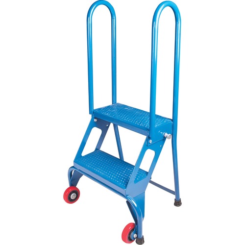 KLETON Portable Folding Ladder - 2 Step - 158.76 kg Load Capacity - 17" (431.80 mm) x 24" (609.60 mm) - Steel - Ladders & Step Stools - KLTVC436
