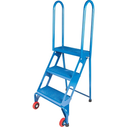 KLETON Portable Folding Ladder - 3 Step - 158.76 kg Load Capacity - 23" (584.20 mm) x 24" (609.60 mm) - Steel