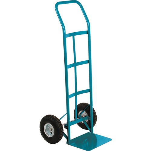 KLETON Pneumatic Wheel Hand Truck - Continuous Handle - 272.16 kg Capacity - 2 Casters - 10" (254 mm) Caster Size - Steel - 21.5" Width x 48" Height - Steel Frame - Kleton Blue - Hand Trucks & Dollies - KLTMH301