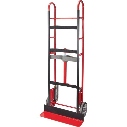 KLETON Appliance Truck - 249.48 kg Capacity - 8" (203.20 mm) Caster Size - Vinyl - 14.5" Length x 24" Width x 59" Height - Steel Frame - Red, Black - Hand Trucks & Dollies - KLT01595