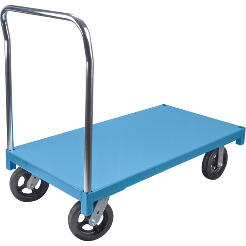 KLETON Steel Deck Platform Truck - 635.03 kg Capacity - 4 Casters - 8" (203.20 mm) Caster Size - Steel - Kleton Blue - Hand Trucks & Dollies - KLTMB236