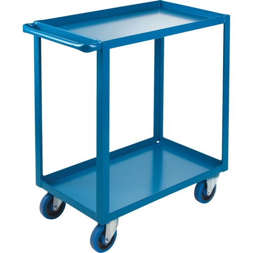 KLETON helf Cart - 2 Shelf - 544.31 kg Capacity - 4 Casters - 5" (127 mm) Caster Size - Steel - 18" Width x 36" Height - Kleton Blue