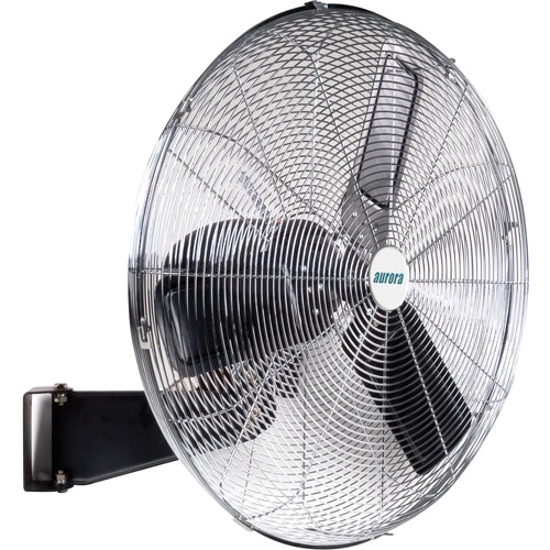 Matrix Wall Mount Fan - 26" Diameter - 2 Speed - Oscillating, Adjustable Height - Metal - Black, Chrome - Fans - MIPEA284