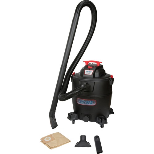 Aurora Tools SDN119 Canister Vacuum Cleaner - 4.10 kW Motor - 64.35 L - Bagged - Hose, Extension Wand, Utility Nozzle, Crevice Nozzle, Floor Brush, Filter - 16 ft Cable Length - 2123.8 L/min