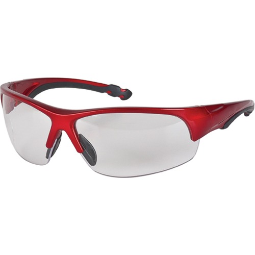 Zenith Z1900 Series Glasses - Recommended for: Eye, Warehouse, Industrial - Ultraviolet Protection - Polycarbonate Lens - Red, Clear