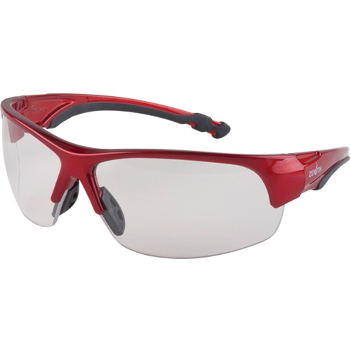 Zenith Z1900 Series Eyewear - Recommended for: Eye, Warehouse, Industrial - Ultraviolet Protection - Polycarbonate Lens - Red, Clear - Eye Protection - ZENSEK290