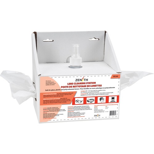 Zenith Disposable Lens Cleaning Stations - 250 mL