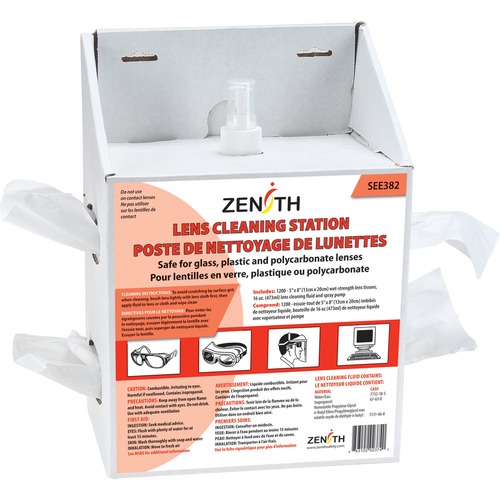 Zenith Disposable Lens Cleaning Stations - 473 mL - Disposable
