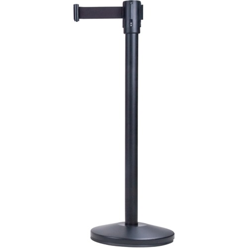 Zenith Free-Standing Crowd Control Barrier - 84" (2133.60 mm) Black Tape - 35" (889 mm) Height