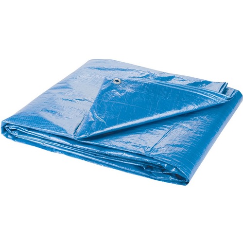 KLETON NI769 Tarp - 70.80" (1798.32 mm) Width x 94.44" (2398.78 mm) Length - Blue - Polyethylene, Polypropylene