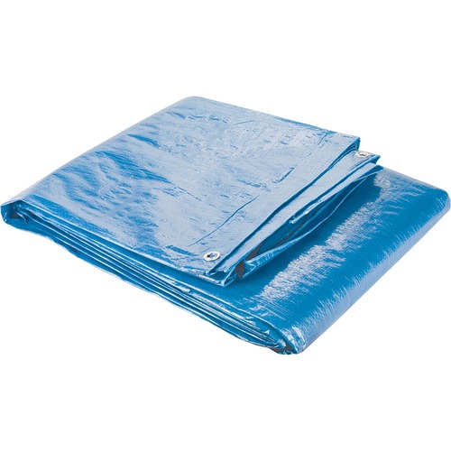 KLETON NI776 Tarp - 20 ft (6096 mm) Width x 30 ft (9144 mm) Length - Blue - Polyethylene, Polypropylene