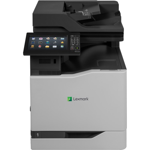 Lexmark CX825de Laser Multifunction Printer - Color - TAA Compliant - Copier/Fax/Printer/Scanner - 55 ppm Mono/55 ppm Color Print - 2400 x 600 dpi Print - Automatic Duplex Print - Up to 250000 Pages Monthly - 650 sheets Input - Color Scanner - 1200 dpi Op