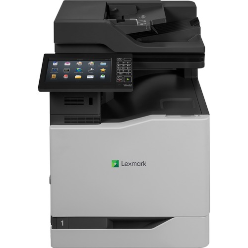 Lexmark CX825de Laser Multifunction Printer - Color - TAA Compliant - Copier/Fax/Printer/Scanner - 55 ppm Mono/55 ppm Color Print - 2400 x 600 dpi Print - Automatic Duplex Print - Up to 250000 Pages Monthly - 650 sheets Input - Color Scanner - 1200 dpi Op