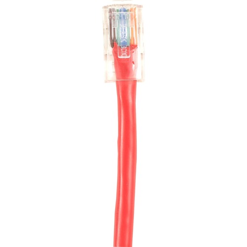 Black Box Cat.6 UTP Patch Network Cable - 3 ft Category 6 Network Cable for Network Device - First End: 1 x RJ-45 Network - Male - Second End: 1 x RJ-45 Network - Male - Patch Cable - Gold Plated Contact - CM - 26 AWG - Red
