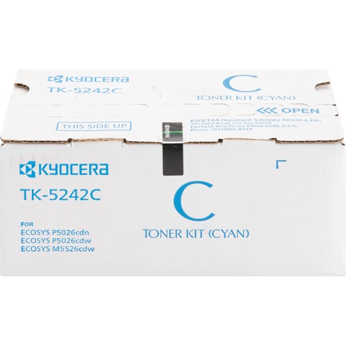 Kyocera TK-5242C Original Laser Toner Cartridge - Cyan - 1 Each - 3000 Pages