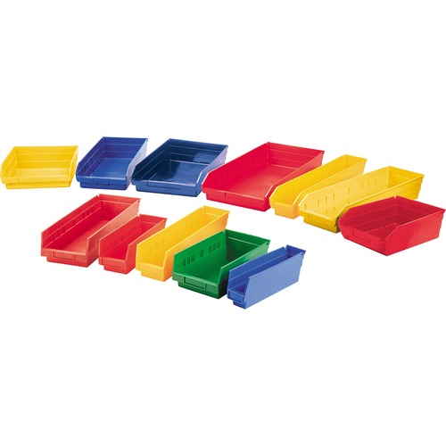 INTEGRATED PLASTICS Shelf Bin - 4" Height x 6.6" Width x 11.6" Depth - Durable - Red - Polypropylene - Storage Boxes & Containers - IGP01301