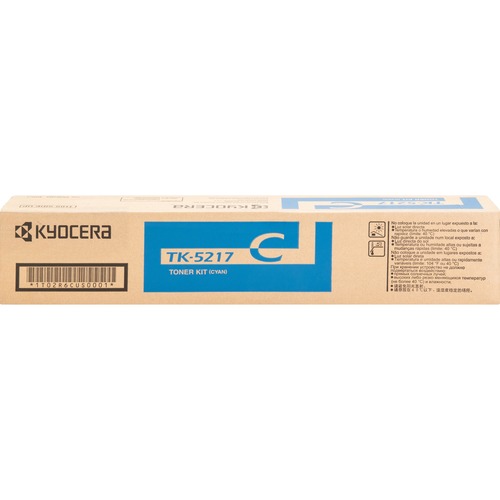 Kyocera TK-5217C Original Laser Toner Cartridge - Cyan - 1 Each - 15000 Pages