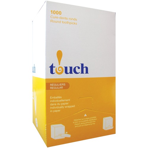 Toothpick touch - Wood - 1000 / Box - 1000 Per Box - Natural