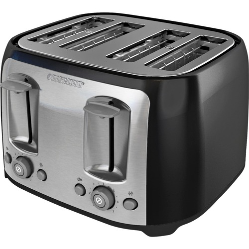 Black & Decker TR1478BD Toaster - Toast, Bagel, Browning - Black, Silver