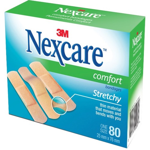 3M Nexcare™ Comfort Bandages - Medium Size - 80 / Box