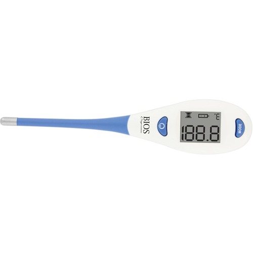BIOS Medical Digital Thermometer - Memory Recall, Auto-off - For Oral, Rectal, Underarm - Thermometers/Probe Covers - BML237DI