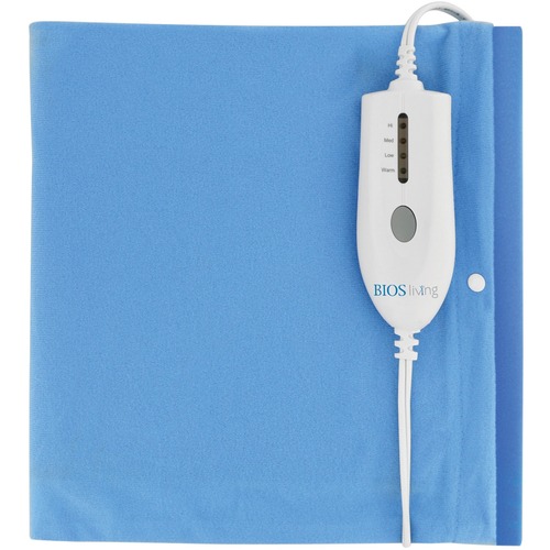 BIOS Medical Living Digital Heating Pad With Moist Heat Technology - 2 Hour (Automactic Shut Off) - 4 Heat Settings - Pain Reliever - Plush
