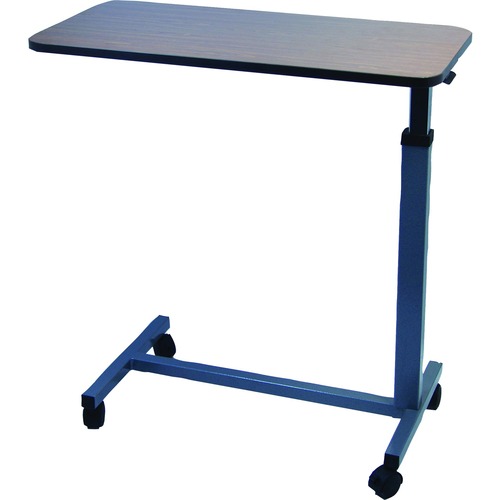 BIOS Medical Adjustable Rolling Overbed Table - Laminated Rectangle Top - 30.8" Height x 15" Width - Medical Equipment & Supplies - BMLLF844