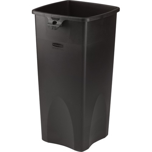 Rubbermaid Commercial 3569-88 Untouchable Square Container - 87.06 L Capacity - Square - Durable, Crack Resistant - 30.9" Height x 15.5" Width - Black - 4