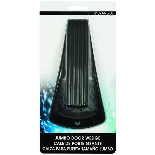 Merangue Black Jumbo Door Wedge - 2" (50.80 mm) Door Clearance - 16.93" (430.02 mm) Height x 11.02" (279.91 mm) Width - Black