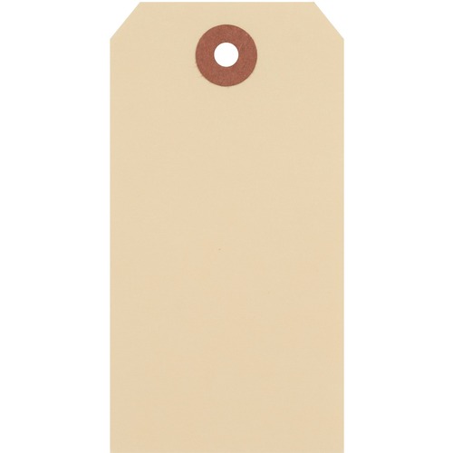 Merangue Shipping Tag - 4.50" (114.30 mm) Length x 2.13" (53.98 mm) Width - Rectangular - 1000 Pack - Manila