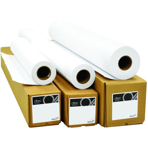 dtec Reprographic Bond - 92 Brightness - 89% Opacity36" x 500 ft - 75 g/m² Grammage - Untaped - Wide Format Paper - DTECB0097